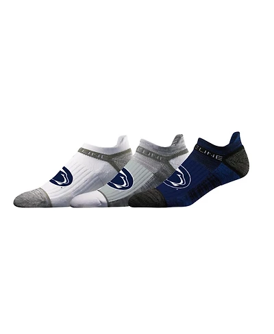 Stride line Men's and Women's Penn State Nittany Lions Premium Low 3-Pack Ankle Socks Set