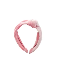 Bits & Bows Girls' Velvet Knot Headband in Pink