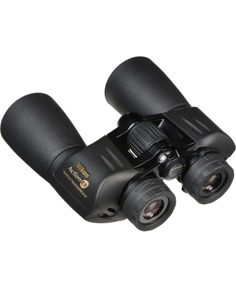 Nikon 10x50 Action Ex Extreme, Water Proof Porro Prism Binocular with 6.5 Degree Angle of View, Black