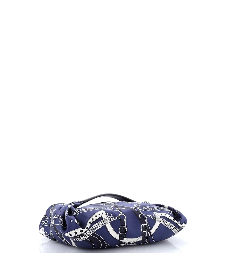 Pre-Owned Hermes Balusoie Bag Printed Silk and Leather