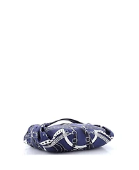 Pre-Owned Hermes Balusoie Bag Printed Silk and Leather
