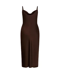 City Chic Plus Satin Slip Dress