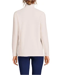 Lands' End Women's Tall Fleece Quarter Zip Pullover Jacket