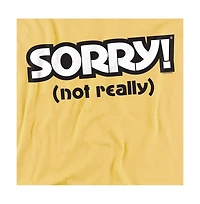 Logovision Men's Sorry (Not Really) T Shirt