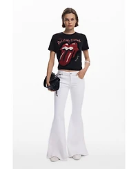 Desigual Women's Rolling Stones short-sleeve T-shirt