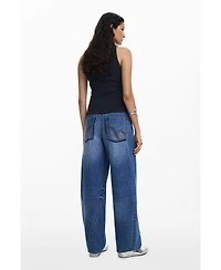 Desigual Women's Baggy jeans with seams