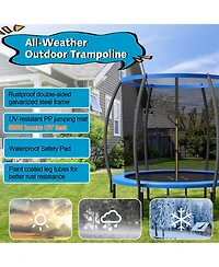 8 Feet Astm Approved Recreational Trampoline with Ladder