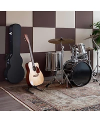 Yescom Electric Guitar Hard Case for Lp Les Paul Style w/ Folding Guitar Floor Stand