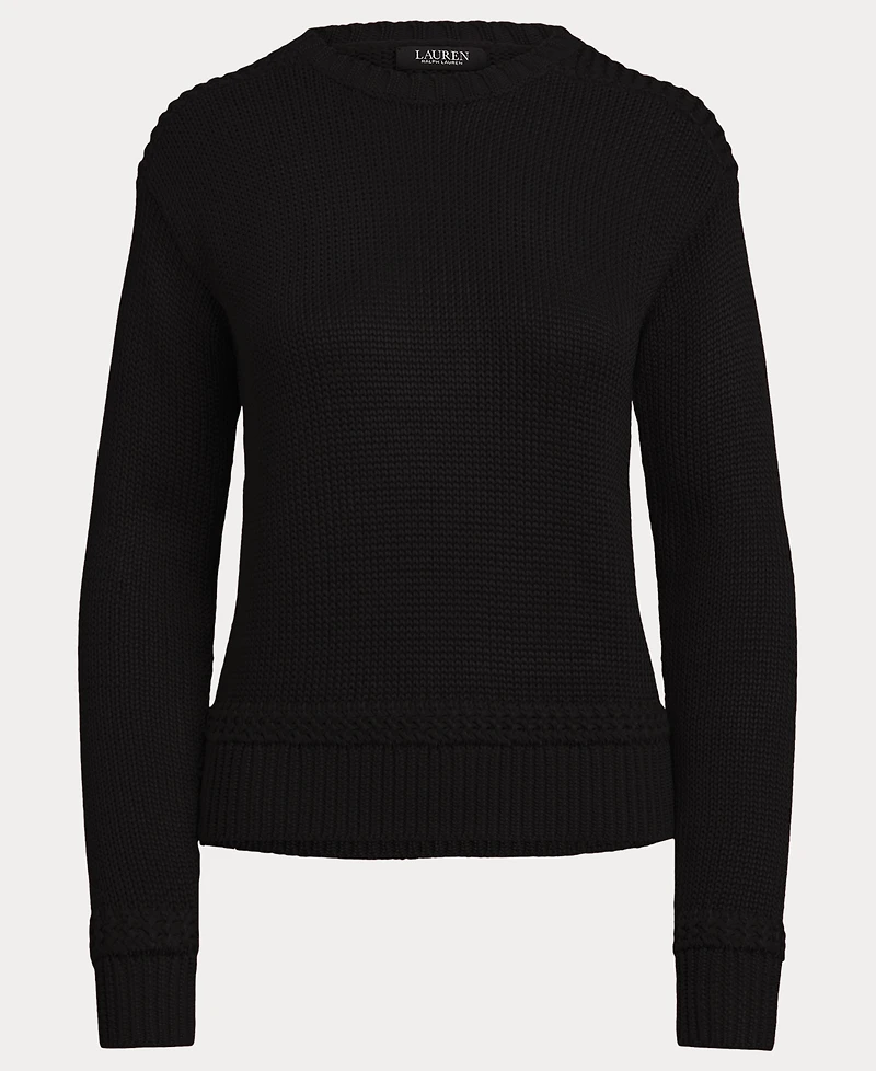 Lauren Ralph Women's Crewneck Shimmer Sweater