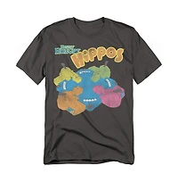 Logovision Men's Hungry Hippos Time to Play T Shirt