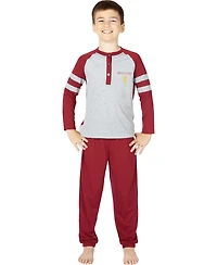 Harry Potter Boys Gryffindor House Athletic Varsity Jogger 2PC Pajama Set
