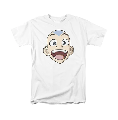 Logovision Men's Classic Avatar The Last Airbender Big Aang Face T Shirt