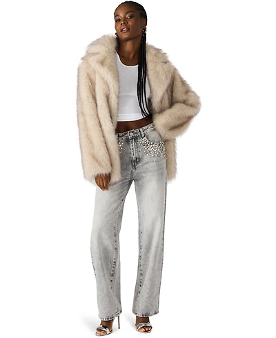Steve Madden Women's Kindra Big Collar Jacket