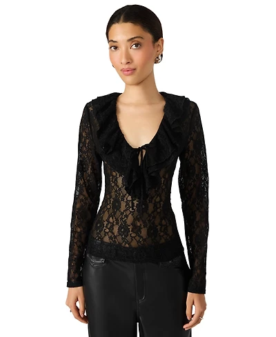 Steve Madden Women's Elvie V-Neck Top