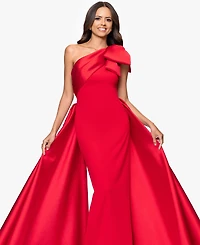 Betsy & Adam Women's One-Shoulder Gown