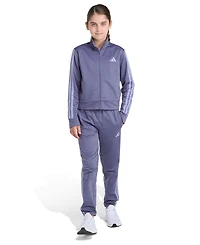 adidas Girls 2T-6X Two Piece Regular Fit Jacket and Joggers Set