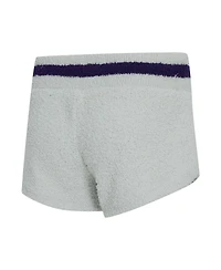 Concepts Sport Women's Gray Minnesota Vikings Whitley Long Sleeve Hoodie Top Shorts Set