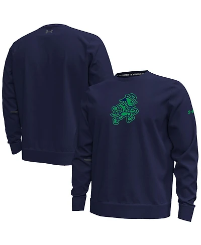 Under Armour Men's Navy Notre Dame Fighting Irish Sporting Leprechaun Unstoppable Fleece Sweatshirt