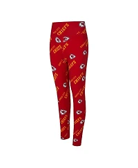 Concepts Sport Women's Red Kansas City Chiefs Mosaic Allover Print Leggings