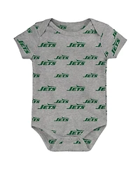 Outerstuff Newborn 3-Piece New York Jets Little Tike Bodysuit Set