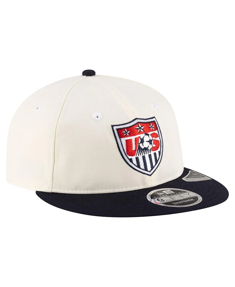 New Era Men's Cream Usmnt 1995 Retro-Crown 9FIFTY Adjustable Hat