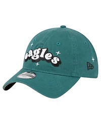 New Era Big Girls Midnight Green Philadelphia Eagles Cheer 9TWENTY Adjustable Hat