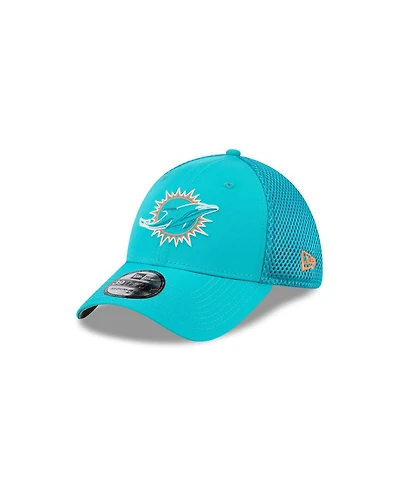 New Era Men's Aqua Miami Dolphins Outline 39THIRTY Flex Hat
