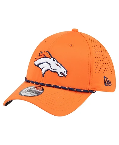 New Era Men's Orange Denver Broncos Perforated 39THIRTY Flex Hat