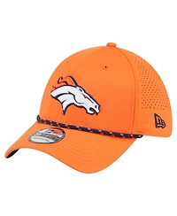 New Era Men's Orange Denver Broncos Perforated 39THIRTY Flex Hat