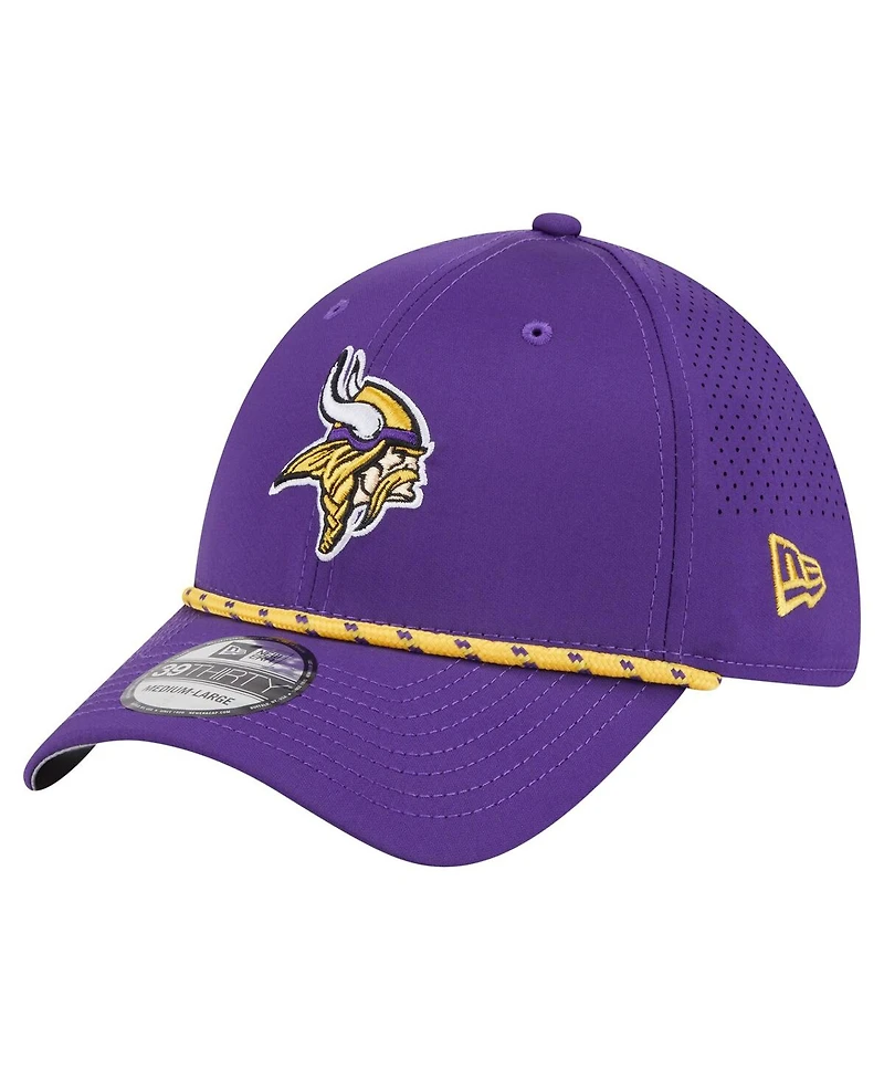 New Era Men's Purple Minnesota Vikings Perforated 39THIRTY Flex Hat