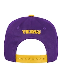 Outerstuff Big Boys and Girls Purple Minnesota Vikings True Retro Adjustable Hat