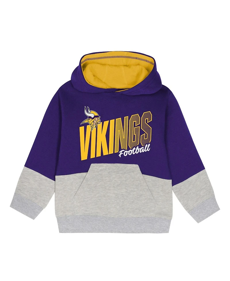 Outerstuff Toddler Purple Minnesota Vikings Lineman Fleece Hoodie Pants Set