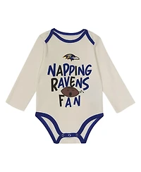 Outerstuff Baby Boys and Girls 3-Piece Baltimore Ravens Little Champ Set