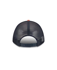 New Era Men's Orange Chicago Bears Bear Linear A-Frame 9FORTY Adjustable Hat