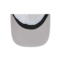 New Era Men's Gray Detroit Lions Linear A-Frame 9FORTY Adjustable Hat