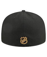 New Era Men's White/Black Boston Bruins Repeat Two-Tone 59FIFTY Fitted Hat
