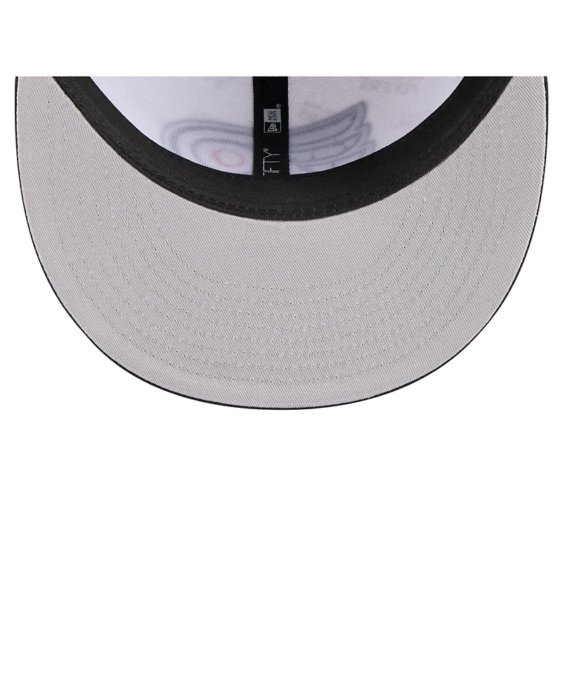 New Era Men's White/Black Philadelphia Flyers Repeat Two-Tone 59FIFTY Fitted Hat