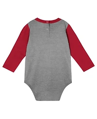Outerstuff Baby Boys and Girls Alabama Crimson Tide Double Up Long Sleeve Bodysuit Pant Set