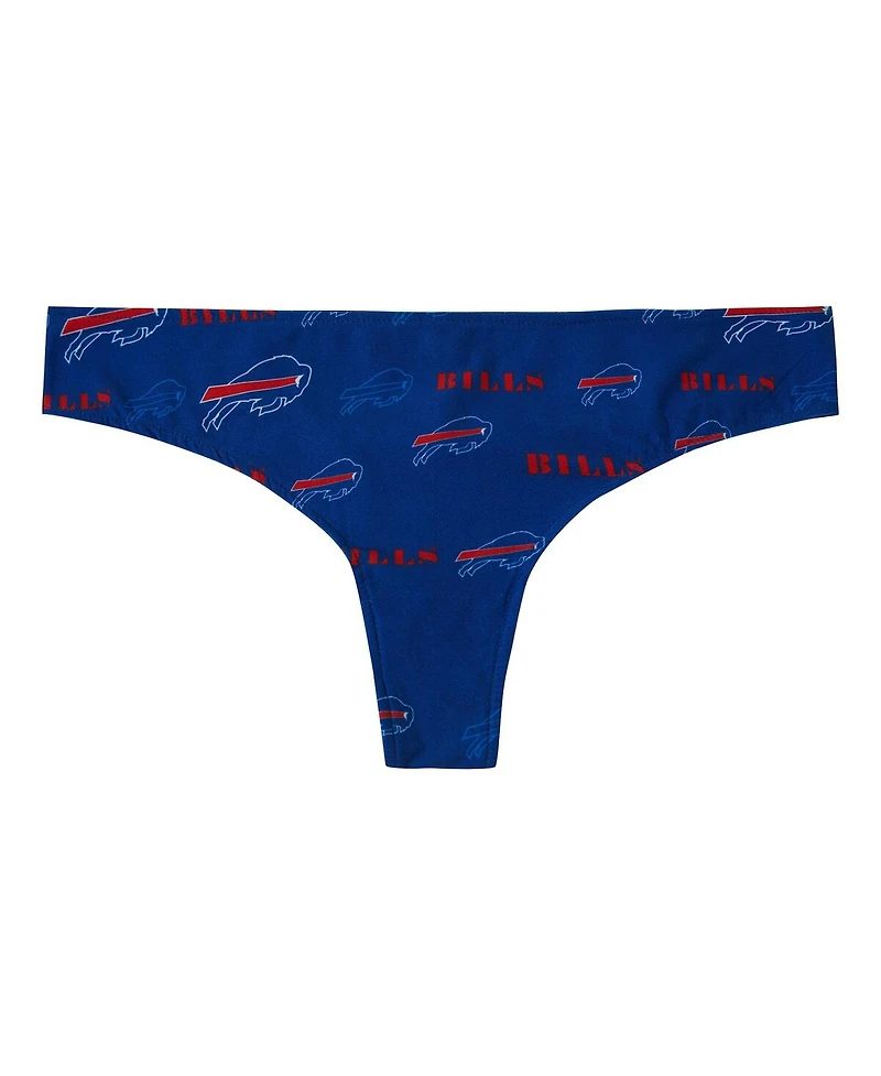 Concepts Sport Women's Royal Buffalo Bills Mosaic All Over Print Thong