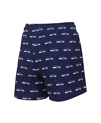 Concepts Sport Women's Seattle Seahawks Gauge Allover Print Cropped Tank Top Shorts Sleep Set