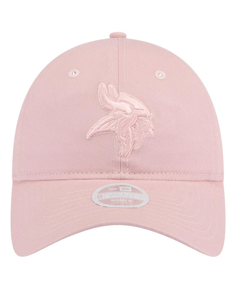 New Era Women's Light Pink Minnesota Vikings Main 9TWENTY Adjustable Hat