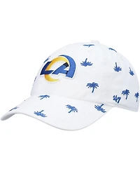 '47 Brand Women's White Los Angeles Rams Confetti Clean Up Adjustable Hat