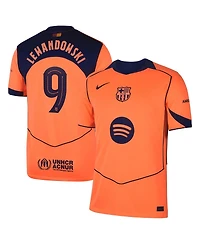 Nike Men's Robert Lewandowski Orange Barcelona 2025/26 Third Replica Player Jersey