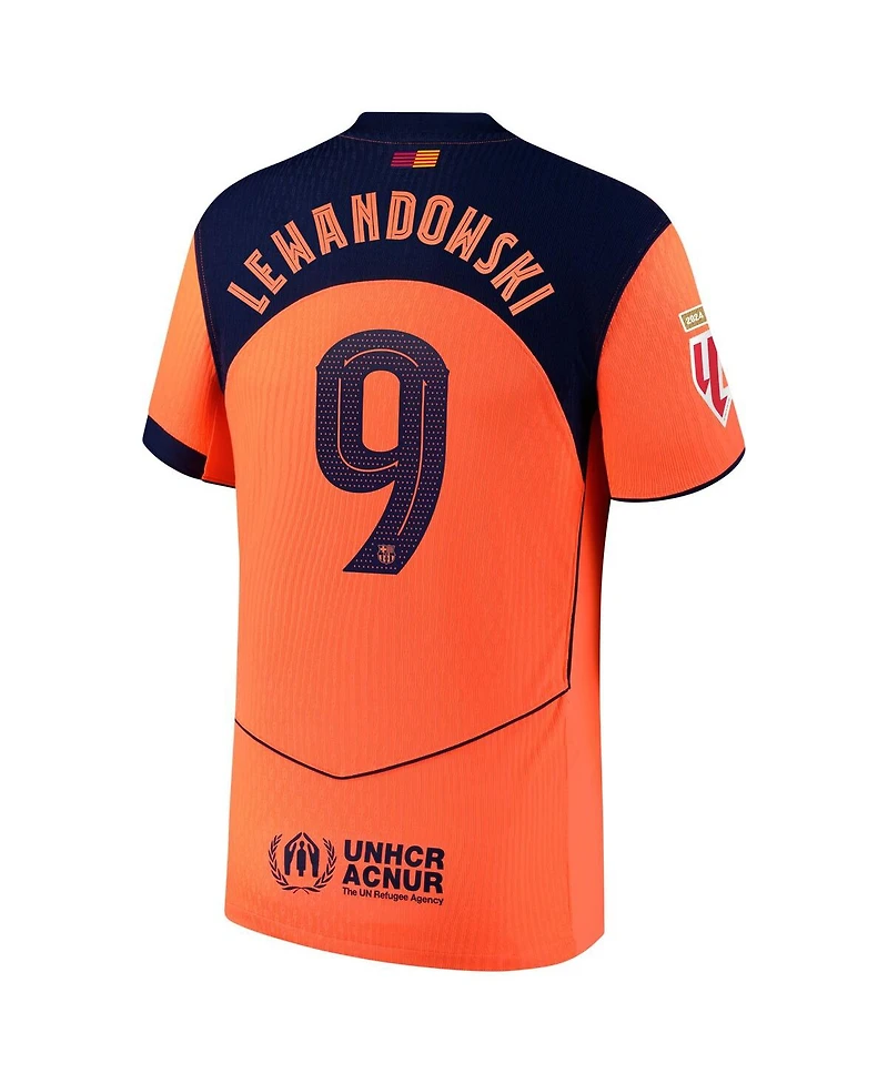 Nike Men's Robert Lewandowski Orange Barcelona 2025/26 Third Authentic Player Jersey