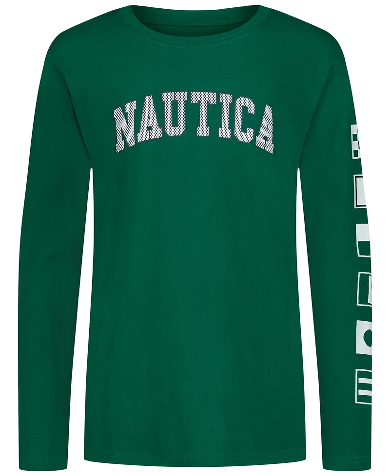 Nautica Boys 8-20 Graphic Print Long Sleeve T-Shirt