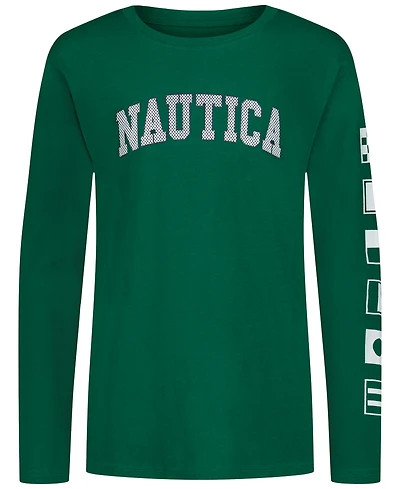 Nautica Boys 8-20 Graphic Print Long Sleeve T-Shirt