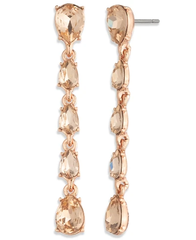 Givenchy Pear Glass Stone Linear Earrings