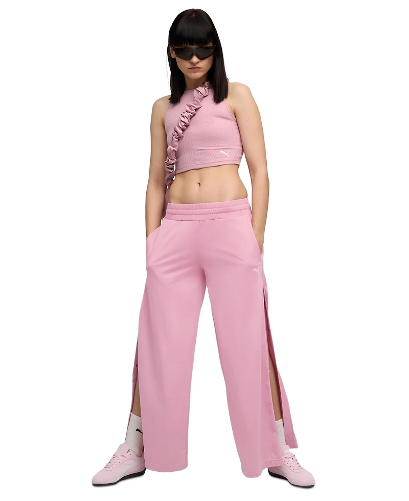 Puma Women's Low-Rise Popper Pants