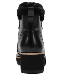 Easy Spirit Women's Jane Round Toe Wedge Booties