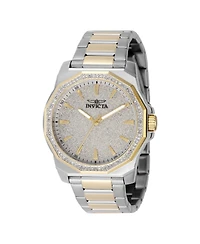 Invicta Men's Speedway Quartz 3 Hand Silver Dial Watch